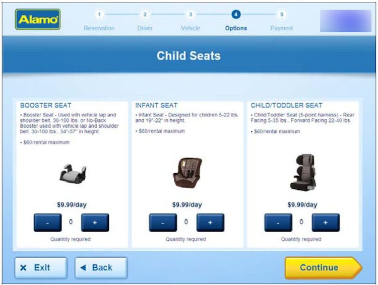 Car Hire Child Seats