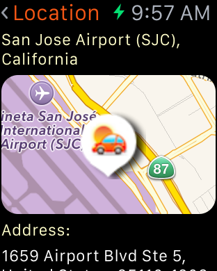 Get details, including a map, of any car rental depot